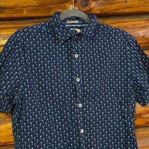 Denim & flower  button down